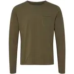 BLEND T-SHIRT L/S Pánské triko s dlouhým rukávem, khaki, velikost