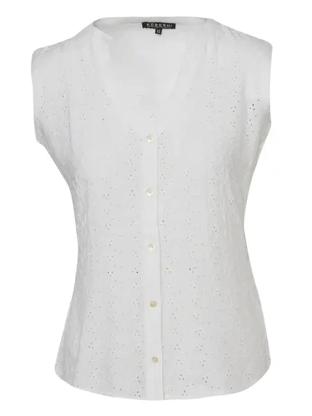 KOROSHI Blúzka  biela