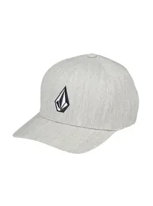 Volcom kšiltovka Full Stone Hthr Flexfit Hat Grey Vintage | Šedá | Velikost S/M