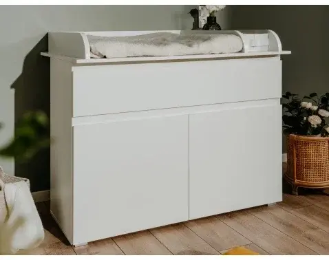 Skrinka s prebaľovacím pultom Image, biela%