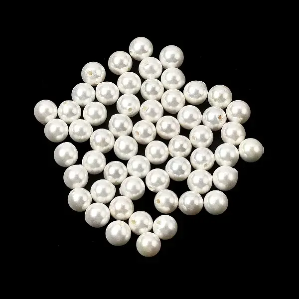 Electroplated Shell Pearl Beads