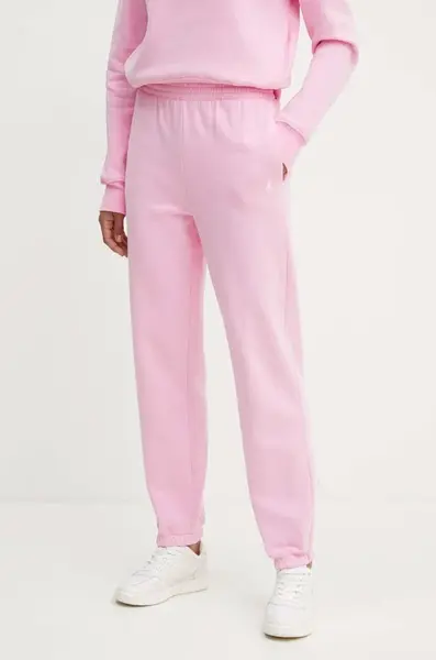 Bavlněné tepláky Patrizia Pepe růžová barva, 8P0618 J079