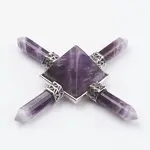 Natural Amethyst Pyramid Energy Generator