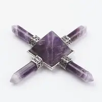 Natural Amethyst Pyramid Energy Generator