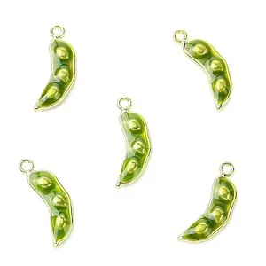 5Pcs Aloy Enamel Pendants