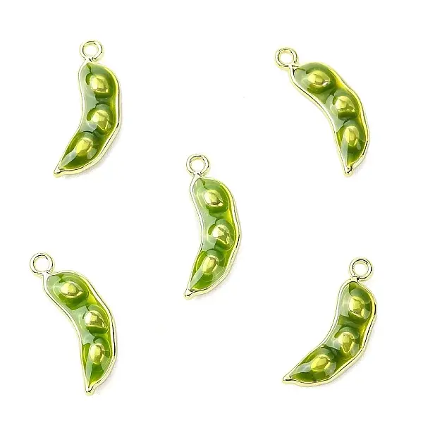5Pcs Aloy Enamel Pendants