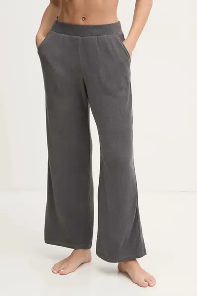 Tepláky Hollister Co. šedá barva, hladké, KI346-4033