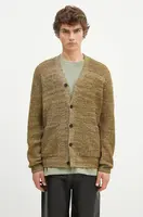 Vlněný svetr Norse Projects Loki Wool Cotton Rib Cardigan