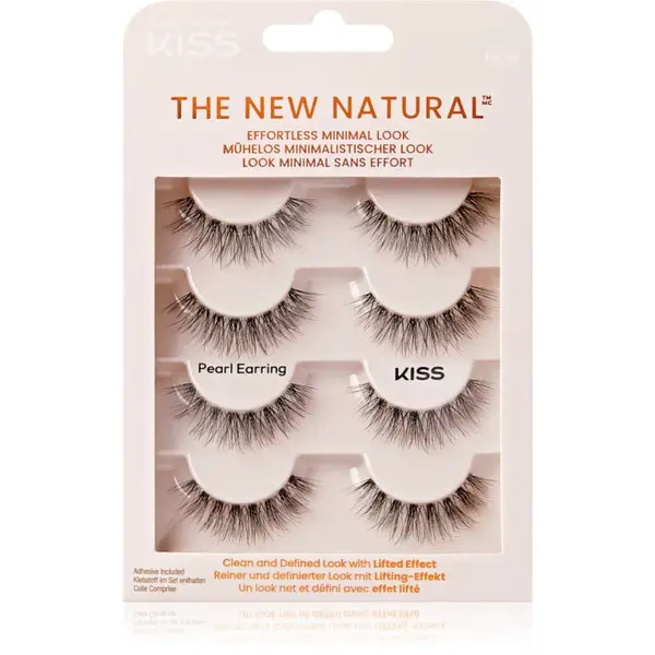 KISS The New Natural Effortless Minimal Look umělé řasy Pearl Earring 8 ks