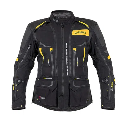 Moto bunda W-TEC Aircross černo-zlatá 6XL