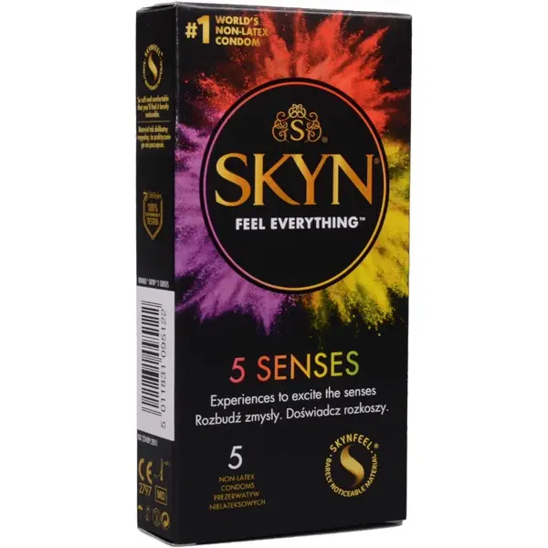 SKYN 5 Senses – mix bezlatexových kondomů (5 ks)