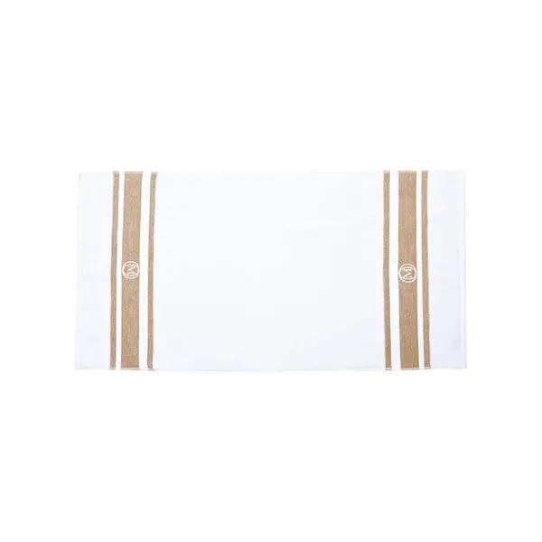 Střední bavlněný ručník Officine Monogram Monogram Linea 70 x 140 cm béžová barva