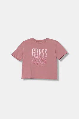 Dětské tričko Guess růžová barva, J5YI31 K6YW4