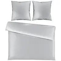 Novel POVLEČENÍ, satén, šedá, 200/200 cm