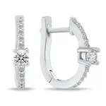 Brilio Silver Půvabné stříbrné náušnice se zirkony EA772W