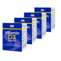 GS Vitamin D3 2000 IU, 4 x 90 kapslí