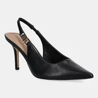 Kožené lodičky Guess NASSHA4 černá barva, FLTNS4 LEA05