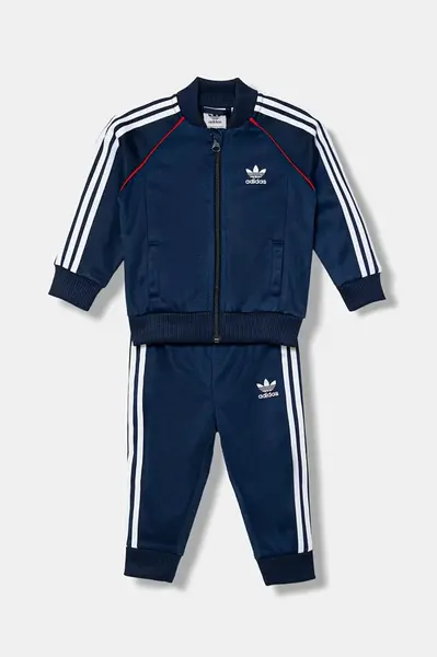 Kojenecká tepláková souprava adidas Originals tmavomodrá barva, JY0011