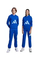 Dětské tepláky adidas tmavomodrá barva, s potiskem, JV9916