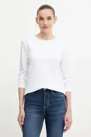Bavlněné tričko s dlouhým rukávem Armani Exchange bílá barva, XW001456 AF10356