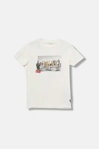 Dětské bavlněné tričko Guess