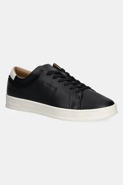 Calvin Klein  Kožené tenisky  PURE LOW LACEUP CUPSOLE HF LTH