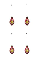 Sada vánočních ozdob House Doctor HDNostal 9,3 x 4,9 cm 4-pack více barev