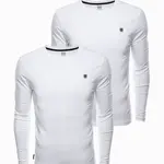 Ombre pánske tričko s dlhým rukávom - MIX 2