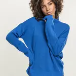 Women's oversize turtleneck bright blue