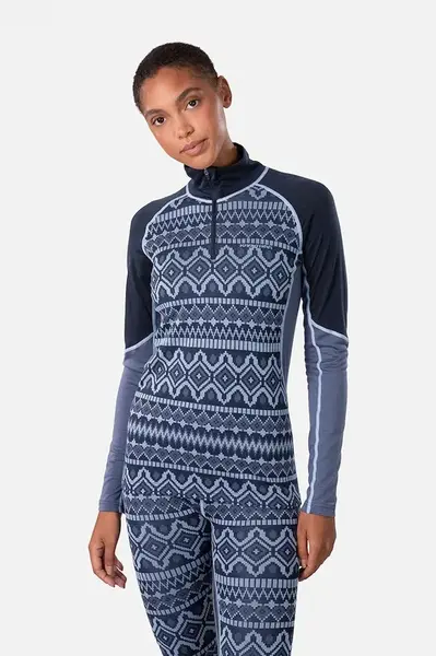 Funkční mikina Kari Traa MALIA tmavomodrá barva, 623582