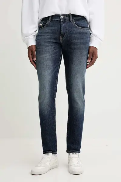 Džíny Diesel 2019 D-STRUKT L.32 pánské, tmavomodrá barva, A03558.0DBED