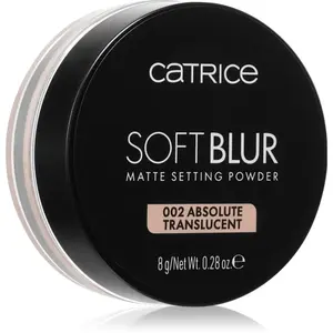 Catrice Soft Blur Matte Setting Powder sypký fixačný púder odtieň 002 Absolute Translucent 8 g