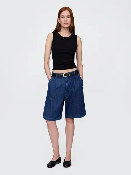 GAP Džínové kraťasy bermuda UltraSoft - Dámské