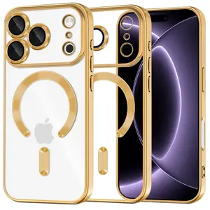 Techsuit Luxury Crystal MagSafe, iPhone 17 Pro / 18 Pro, zlatý