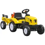 HOMCOM DĚTSKÉ ŠLAPACÍ AUTO, žluté, železo + plast
