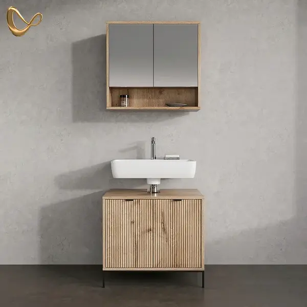 Livinity® KOUPELNOVÝ NÁBYTEK ATERNO, Dub Viking, 2dílná