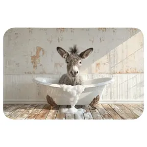OnlyWow WC PŘEDLOŽKA Osel - Zvířata - Vana - Pěna 60x40 cm