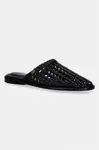 Tommy Hilfiger  pantofle dámské HILFIGER LEATHER MIX FLAT MULE