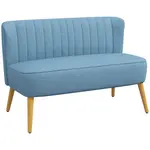HOMCOM DVOUMÍSTNÁ pohovka 117/57/77 cm modrá