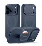 Suritch MagSafe Kickstand Camprotector obal iPhone 17 Pro, modrý