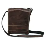 Unisex kožená taška bushman touch tmavě hnědá uni
