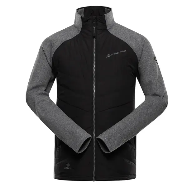 Pánská mikina s merino výplní alpine pro jorw 2 černá m