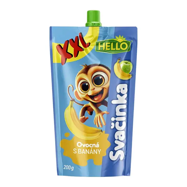 HELLO XXL Kapsička s banánem 200 g x 10 kusů