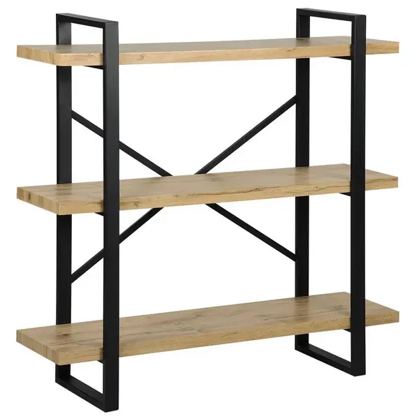 Beliani REGÁL 3 poličky Timber