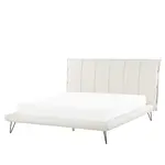 Beliani POSTEL 160/200 cm Krémová Betin