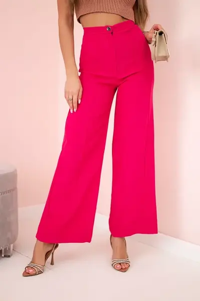 Kesi Široké kalhoty fuchsiové barvy