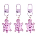 3Pcs Resin Tortoise Pendant Keychains