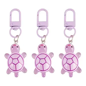 3Pcs Resin Tortoise Pendant Keychains