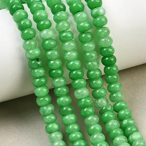 Dyed Natural White Jade Beads Strands