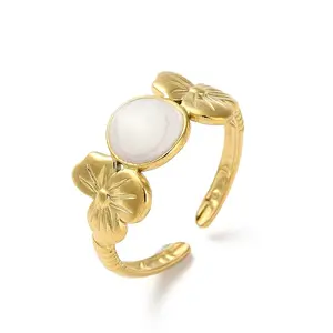 304 Stainless Steel Enamel Cuff Rings